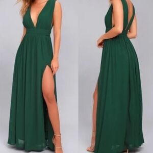 Lulu's Heavenly Hues Forest Green Maxi Dress